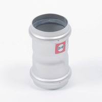 Blücher Dubbelmuff 50mm Rostfritt Stål Avloppskoppling - RSK 1550316