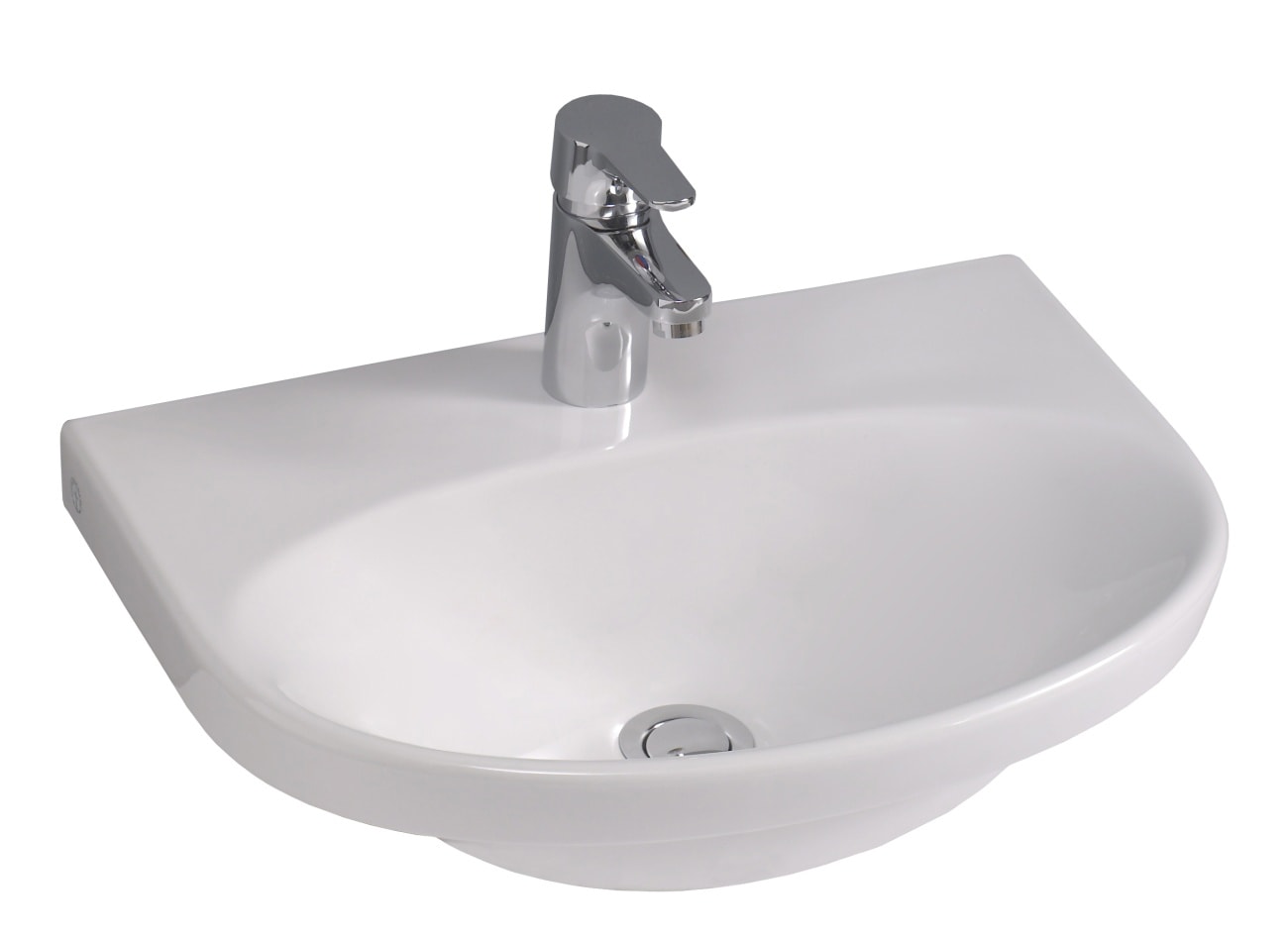 Gustavsberg Nautic 5550 Handfat 50 cm Vit Porslin - Bult/Konsolmontage, RSK 7455065