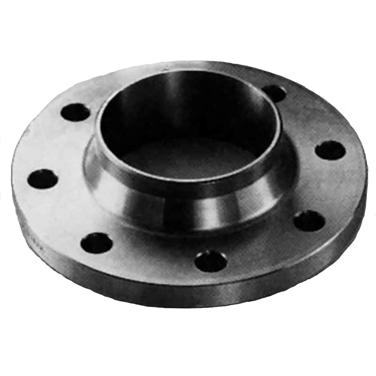 Svetsfläns DIN2633 PN16 125/133,0 med krage, svart, obehandlad, stål