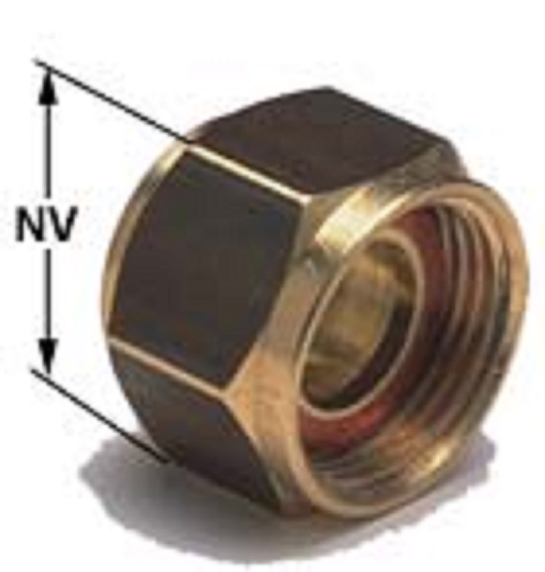 Ezze AB Klämringsmutter 28mm x G25 Mässing - Gul PN16 - RSK 1884428