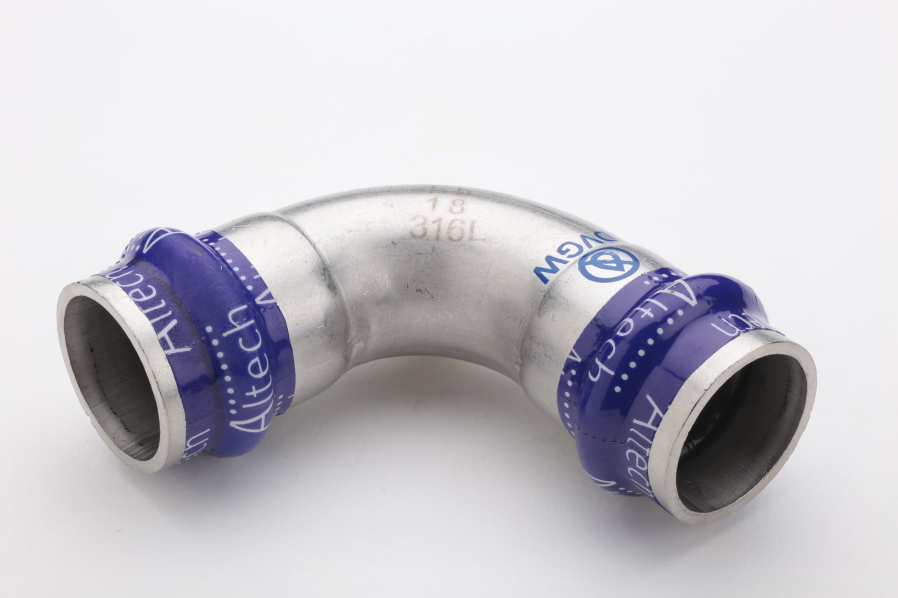 Altech Vinkelkoppling RFR 90° 54 mm - Rostfritt Stål - RSK 1456344