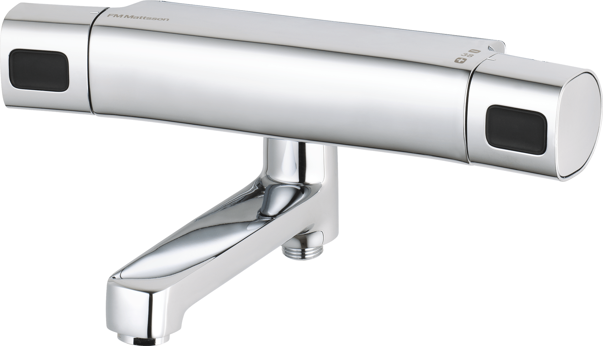 FM Mattsson Termostatisk Badkarsblandare Krom - 160mm Röra - RSK 8343299