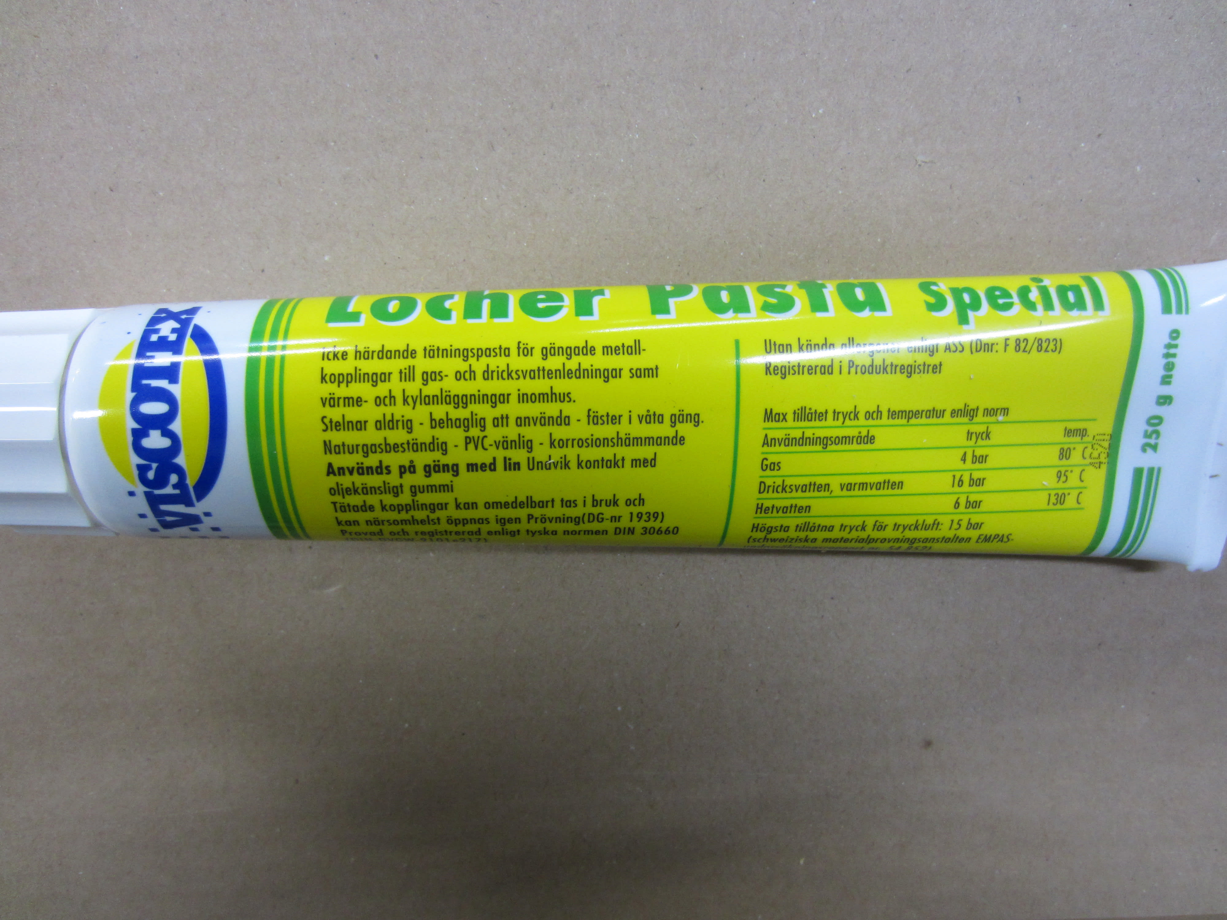 Lecova Locherpasta 250g - Tätningsmedel för Rör & VVS - RSK 4051199