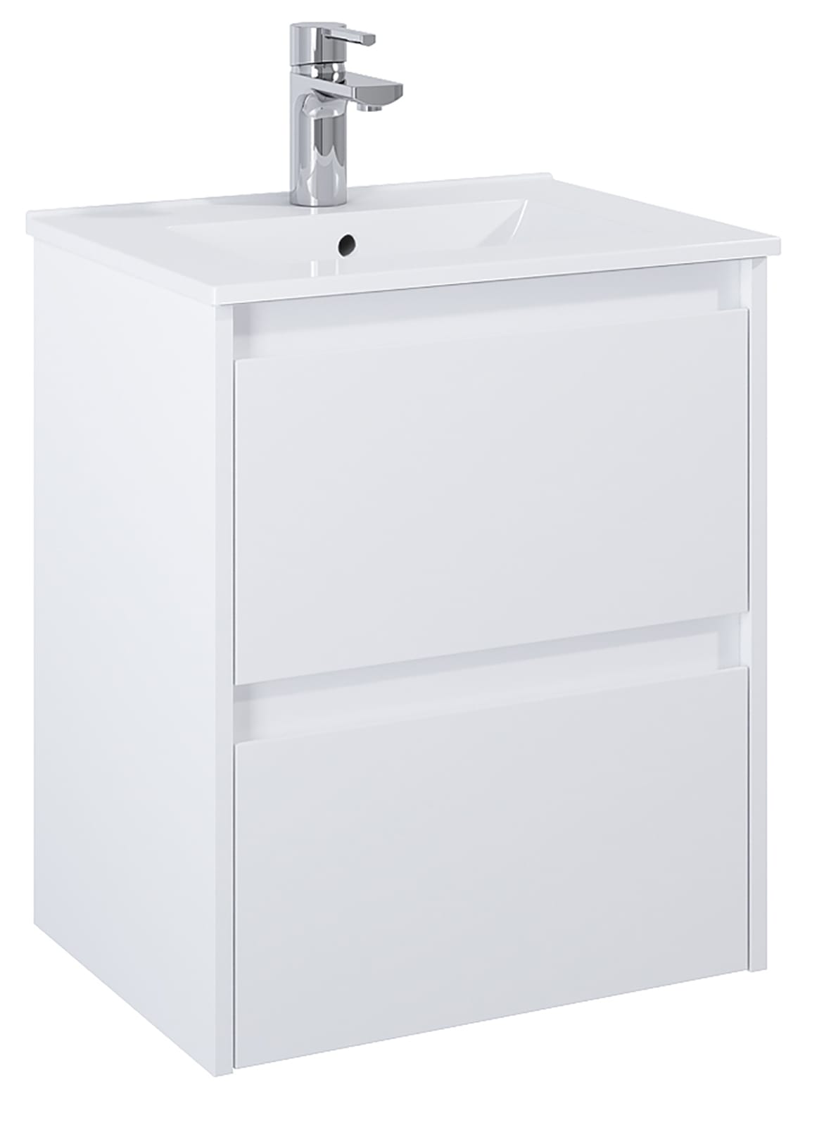 Alterna Luxor 50 Badkommod Vit Matt - 2 Lådor Eluttag - RSK 8845497