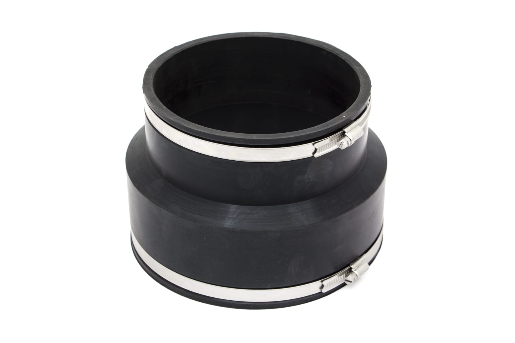 Votec övergångskoppling 120-135/100-115 EPDM-gummi, svart/rostfri