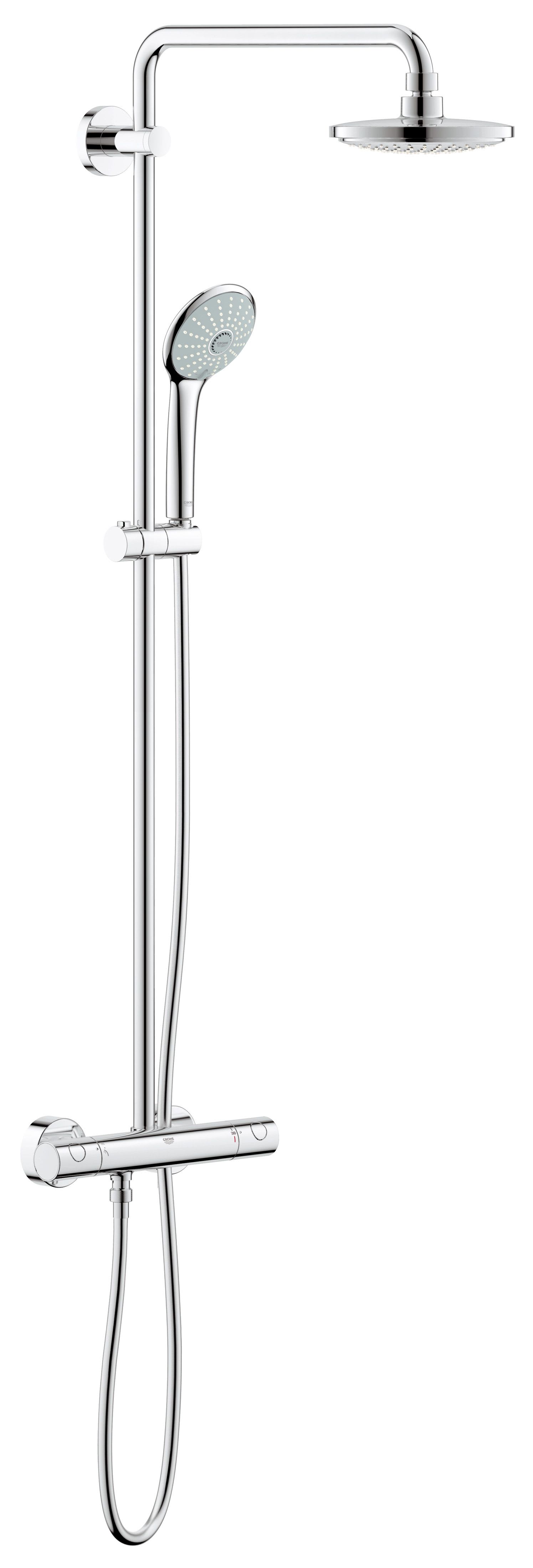 GROHE Euphoria 180 Takduschset Krom - Termostat 150 c/c - RSK 8377290