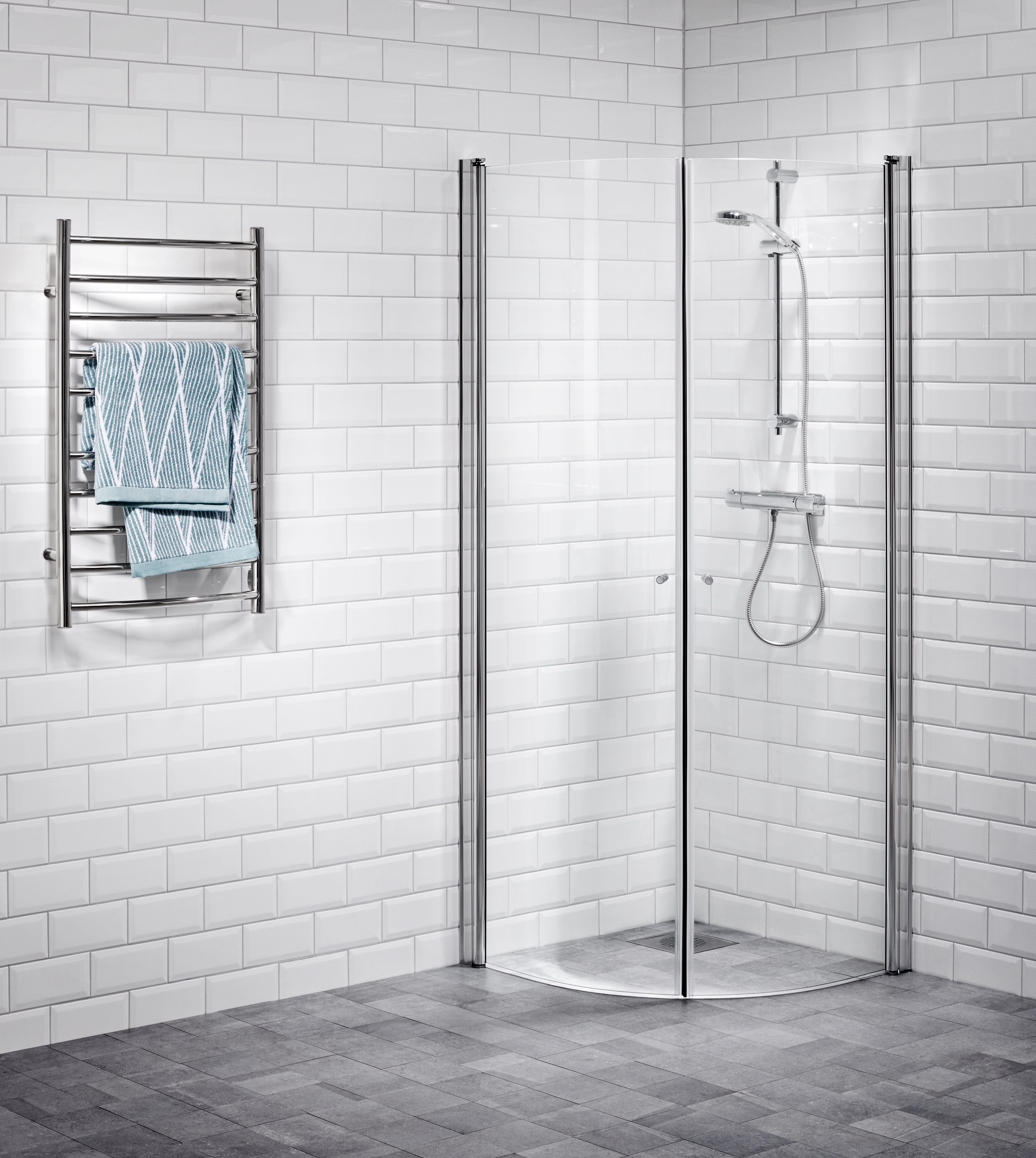 Alterna Picto Duschhörna 90x90 cm Klarglas Lyftgångjärn - RSK 7391077