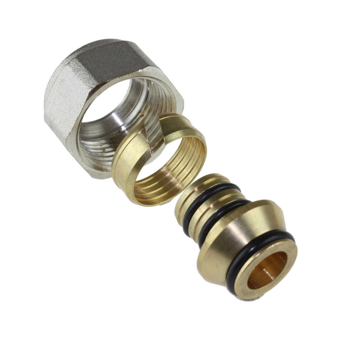 LK Anslutningskoppling Mini 12x½" Mässing - Golv/Markvärme - RSK 2989024