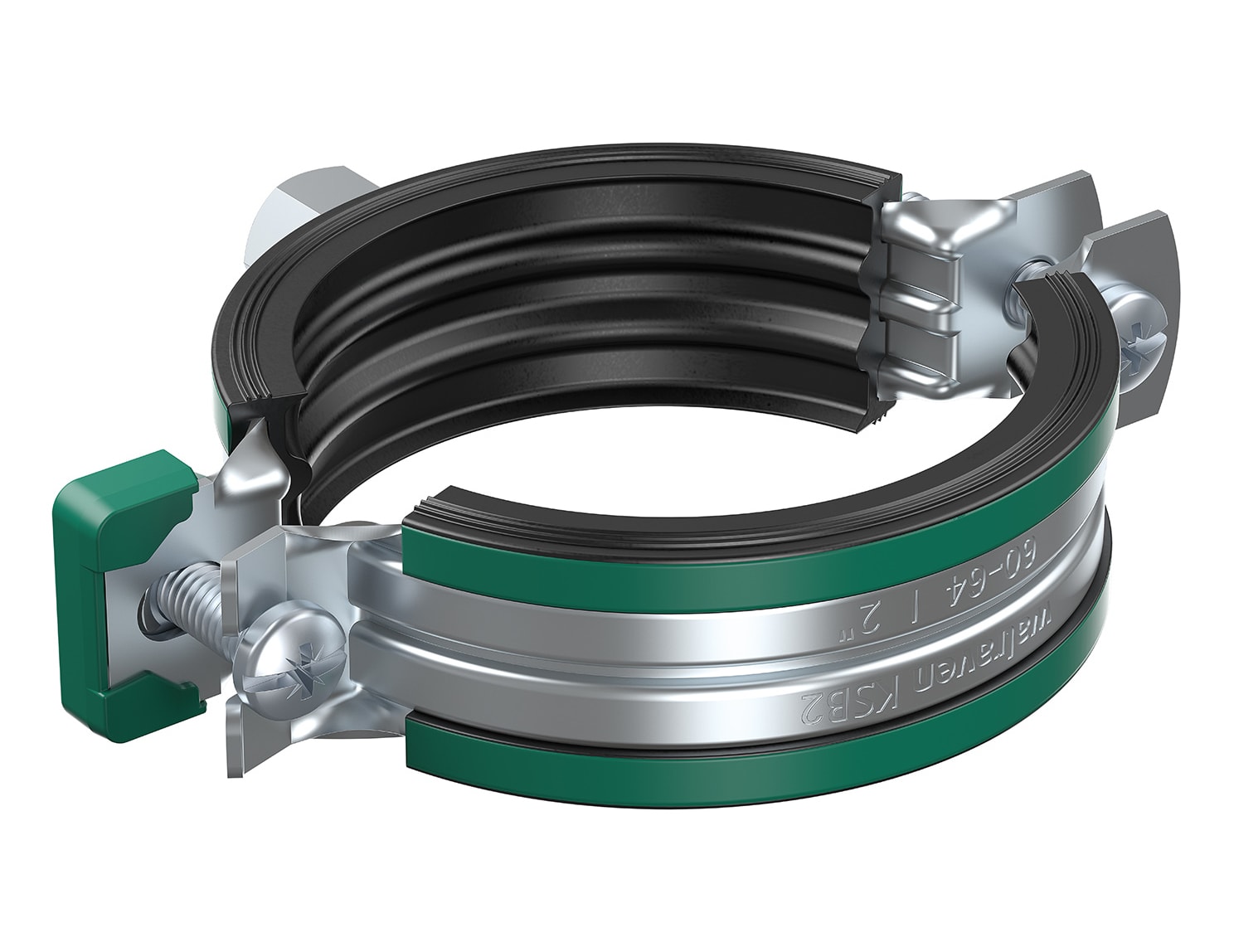 Walraven KSB2 rörklammer EPDM 25-28mm - Stålstruktur - Rörklämma