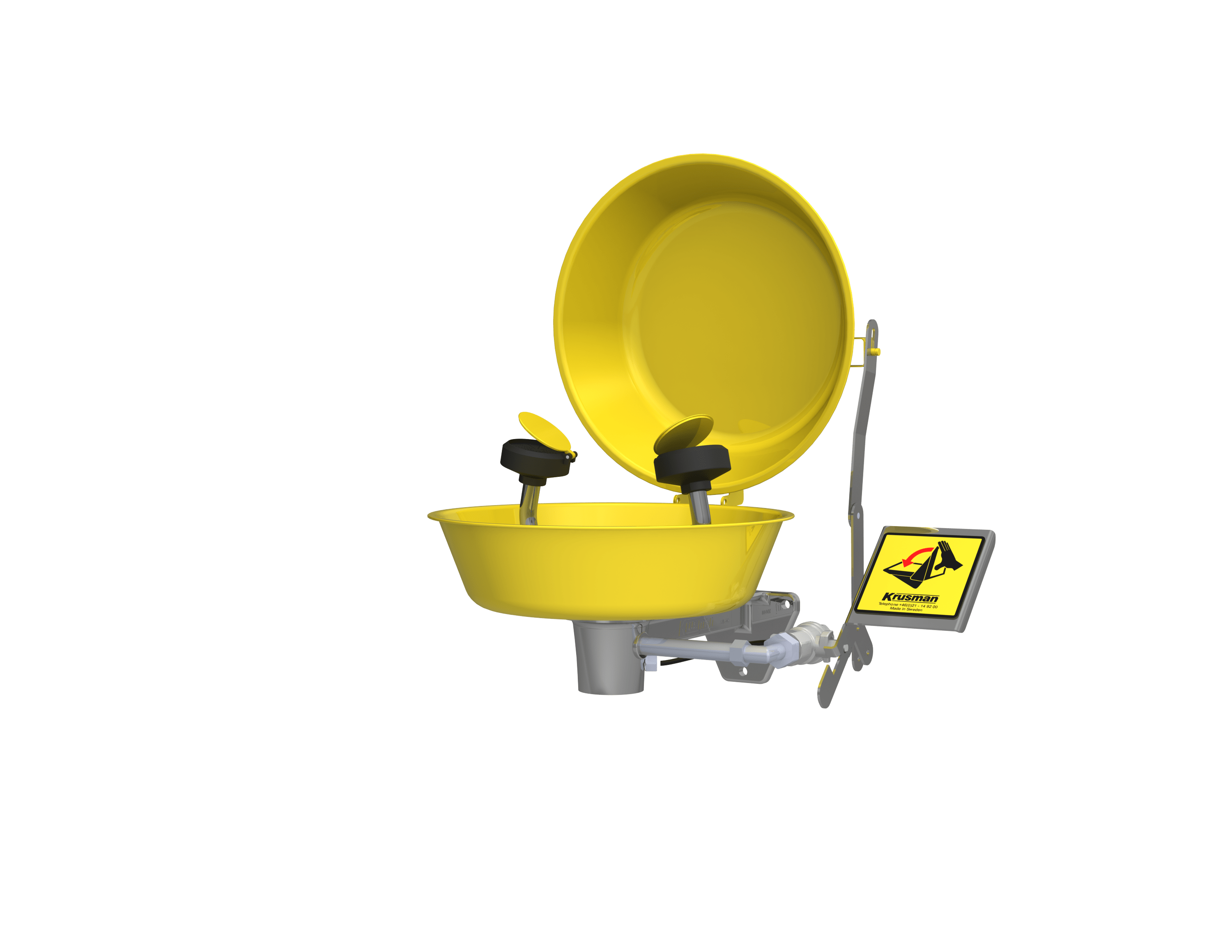 Krusman 3866 Ögondusch Väggmodell med Lock och Uppsamlingsskål - RSK 8213866