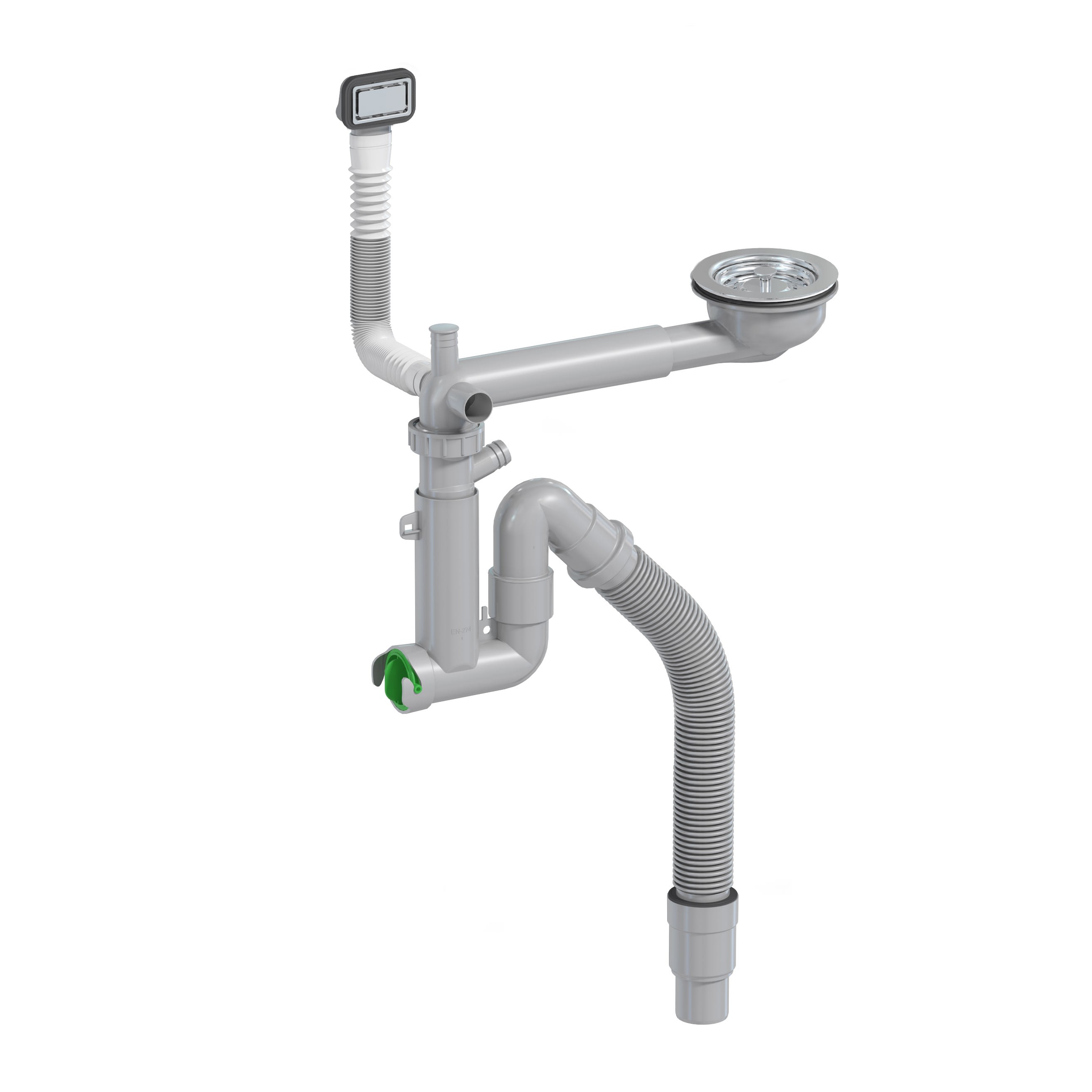 Intra Mölntorp AB Smartloc Basic Vattenlås - Korgventil Bräddavlop - RSK 8124305