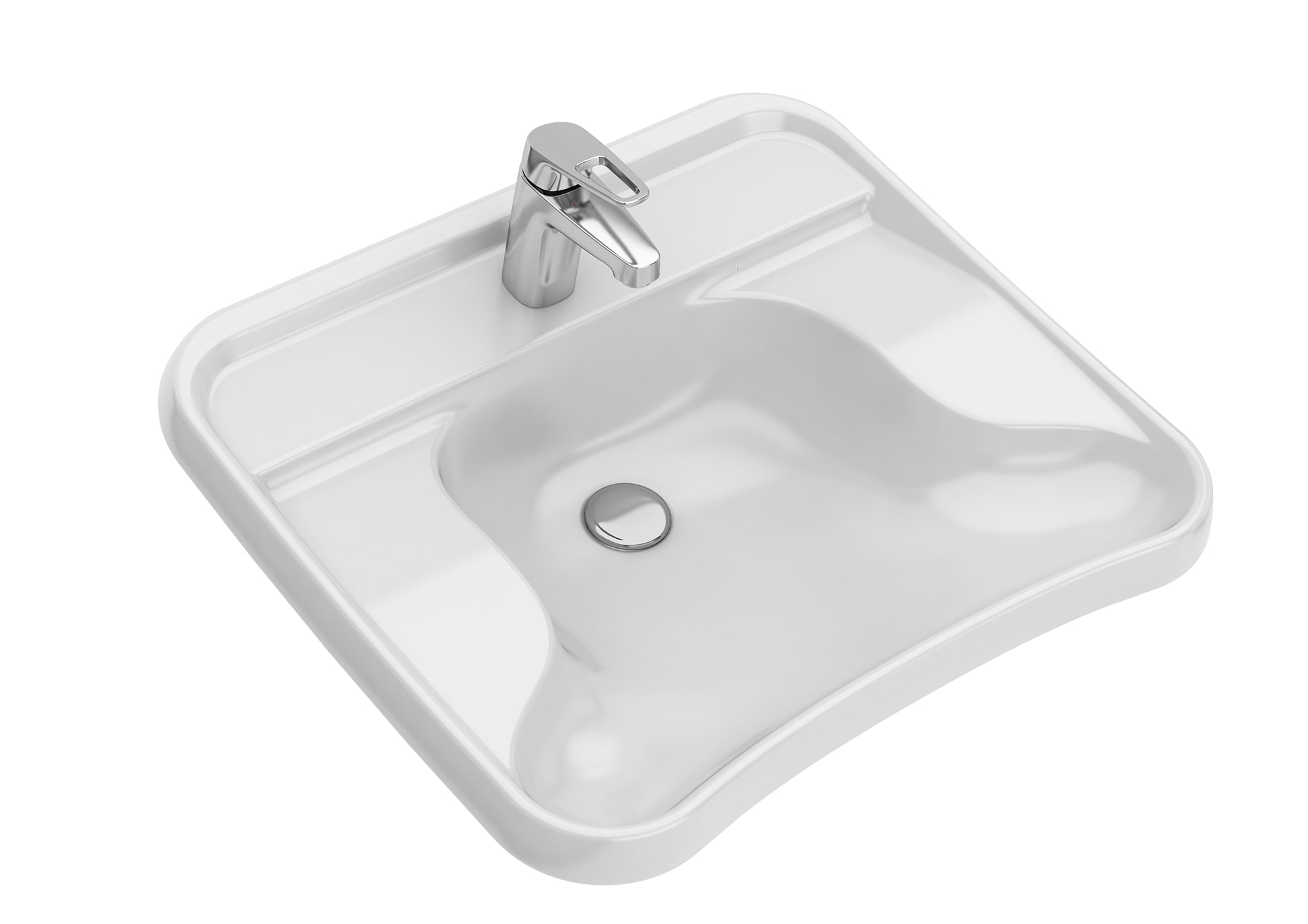 Ifö Care 65 cm Tvättställ med Fasta Konsoler - Keramik | Badrum Tvättställ | RSK 7511857