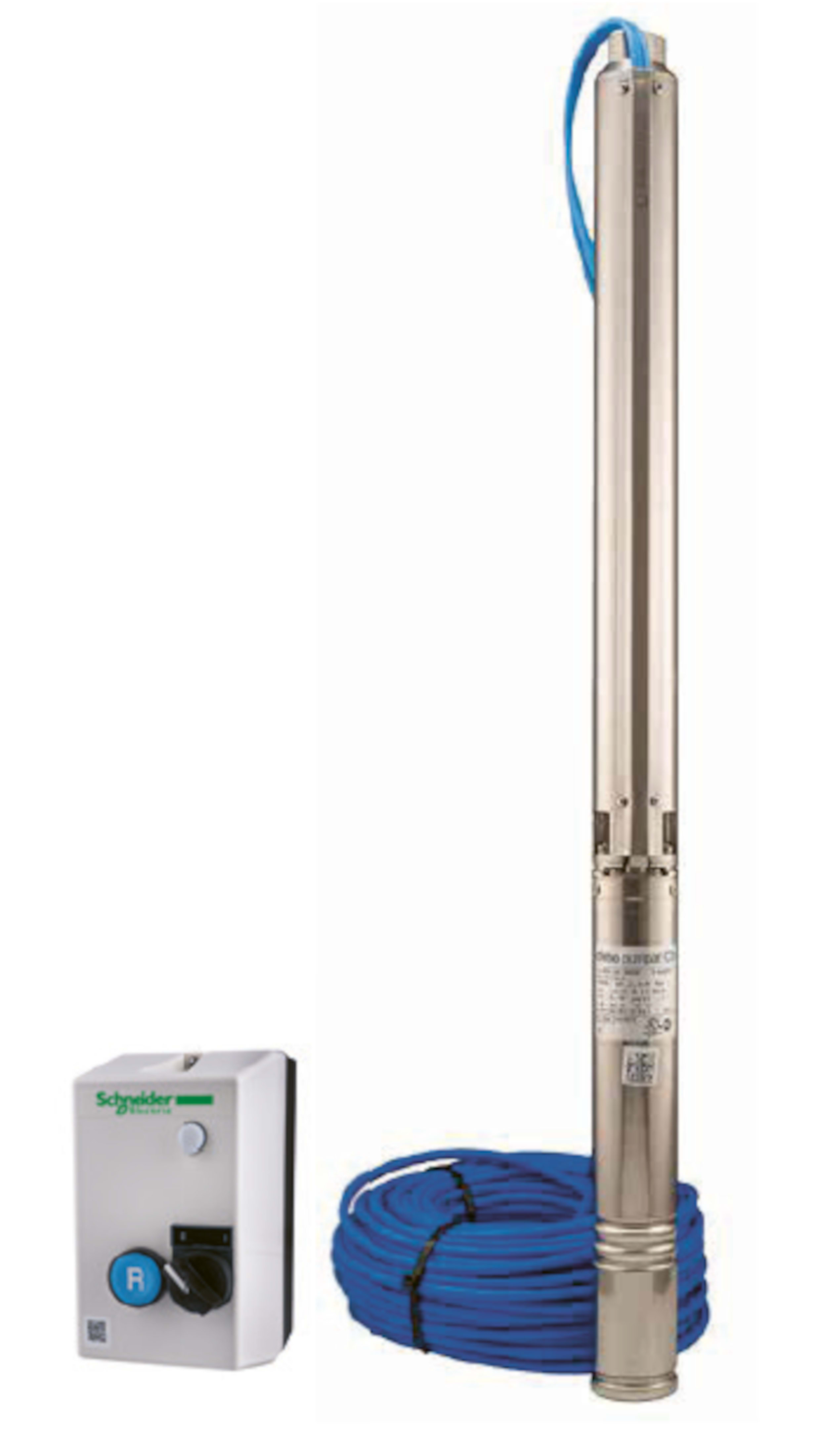 Debe | Djupbrunnspump 3" | 0,75kW 3x400V | Kabel 90m | Komplett paket | RSK 5853448