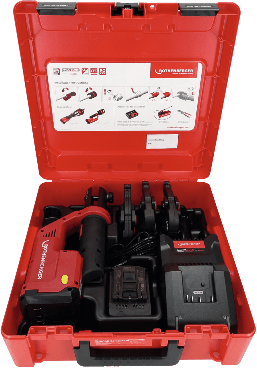 ROTHENBERGER ROMAX COMPACT III S/V 15-22-28mm 2Ah Pressverktyg - Produktkod 1000004276