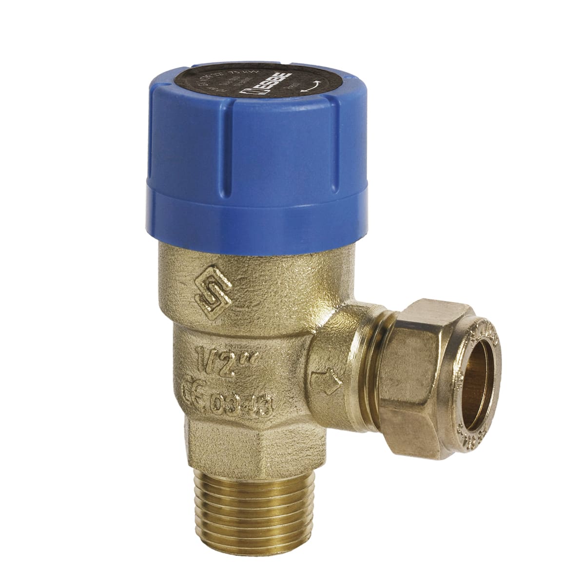 VSB132 Säkerhetsventil 1,0MPa mässing DZR G15 för övertrycksskydd