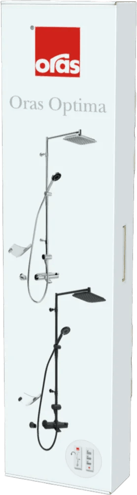 Oras Optima Takduschset 160cc - Termostat Blandare Ecoflöde - RSK 8343767
