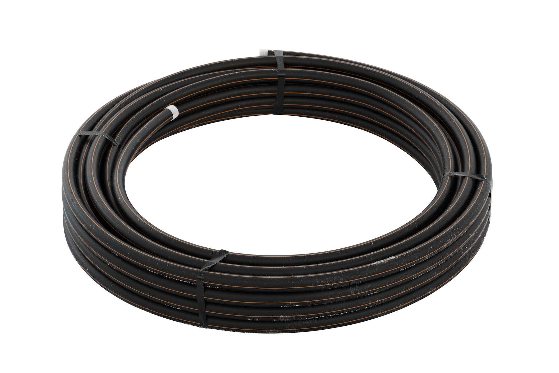 PE-rör 50 PN 16 SDR11 L=50 M, svart/brun stripe, Extena AB