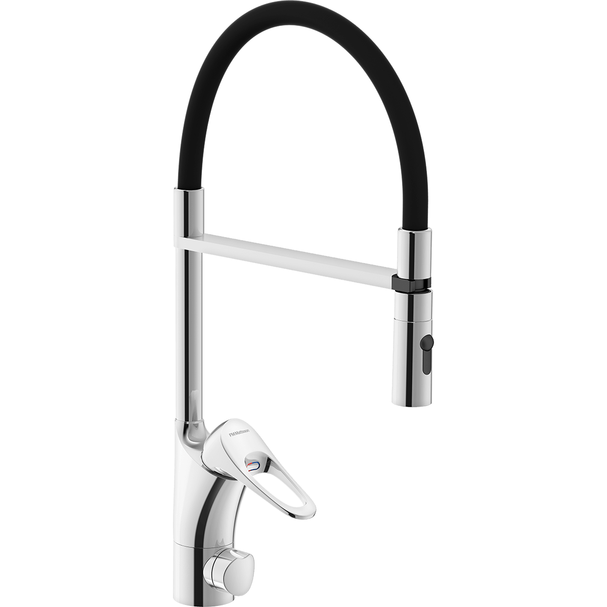 FM Mattsson 9000XE Flexi Köksblandare med Löstagbar Handdusch, Krom