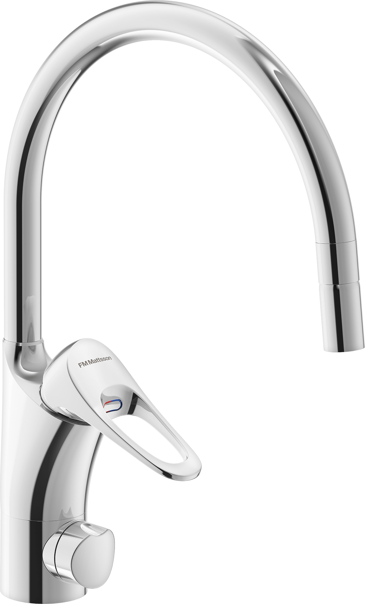 FM Mattsson 9000XE Köksblandare C-pip Krom med diskmaskinsavstängning