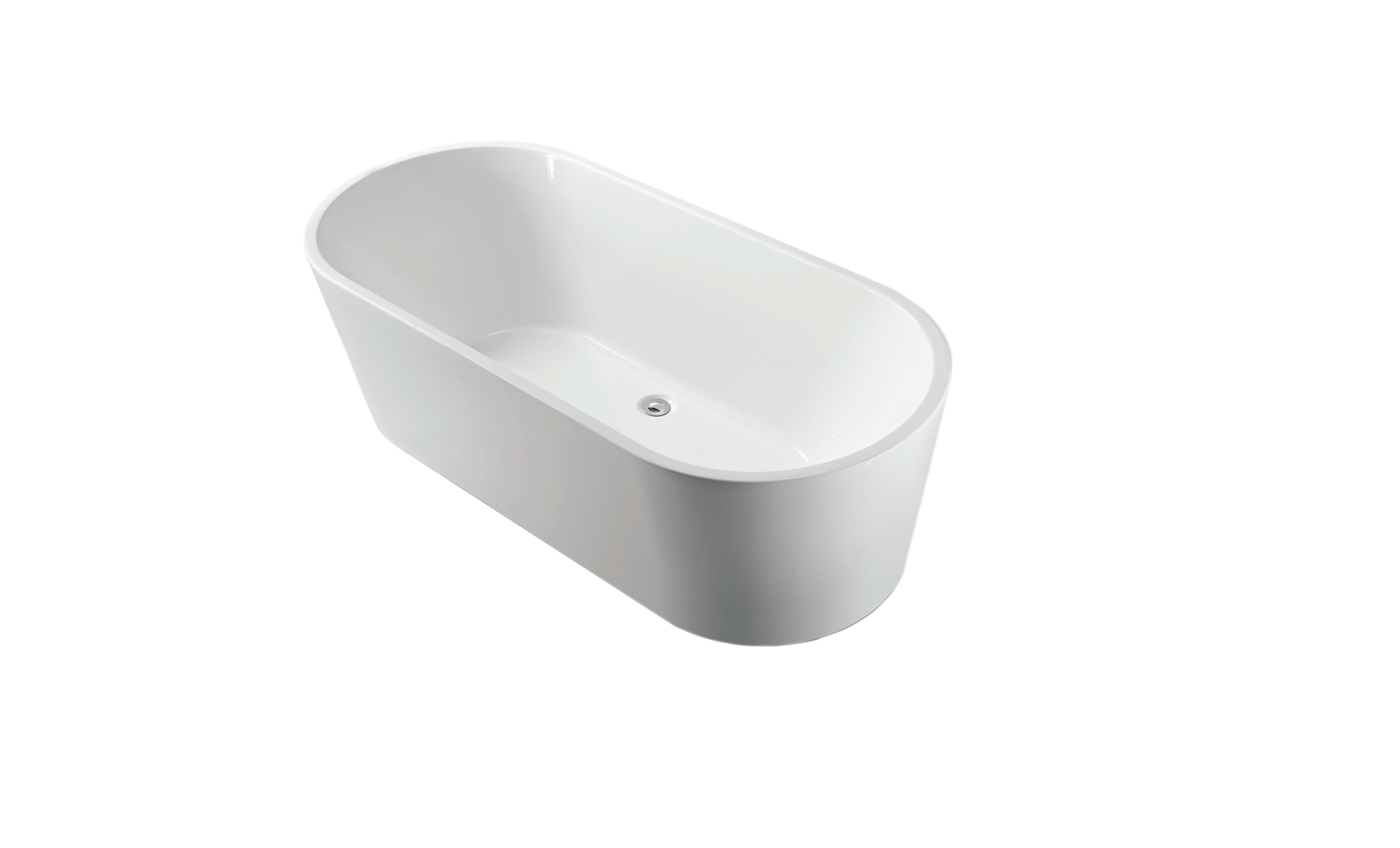 Alterna Badkar Ovale 1780x800x585 mm - Glasfiberförstärkt Akryl, Vit