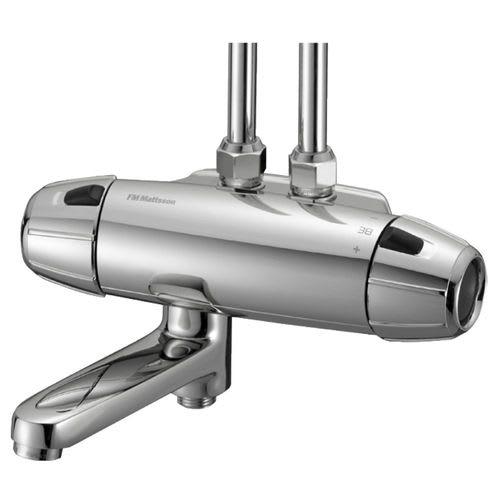 FMM 9000E Säkerhetsblandare för badkar, 40 c/c med inlopp upp