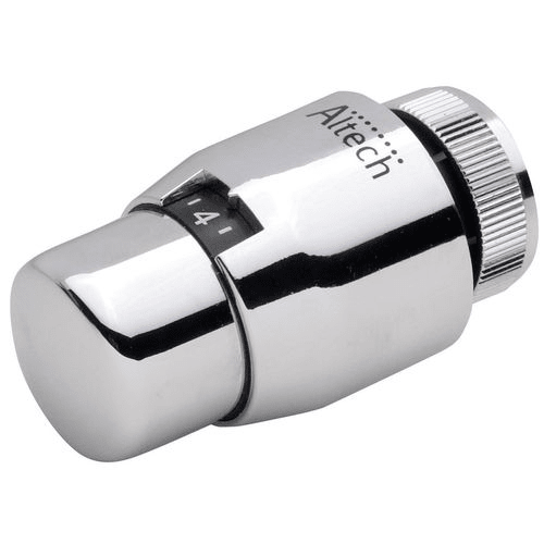 ALTECH TERMOSTAT KROM 28 GR med inbyggd givare för radiatorventil A-klassad