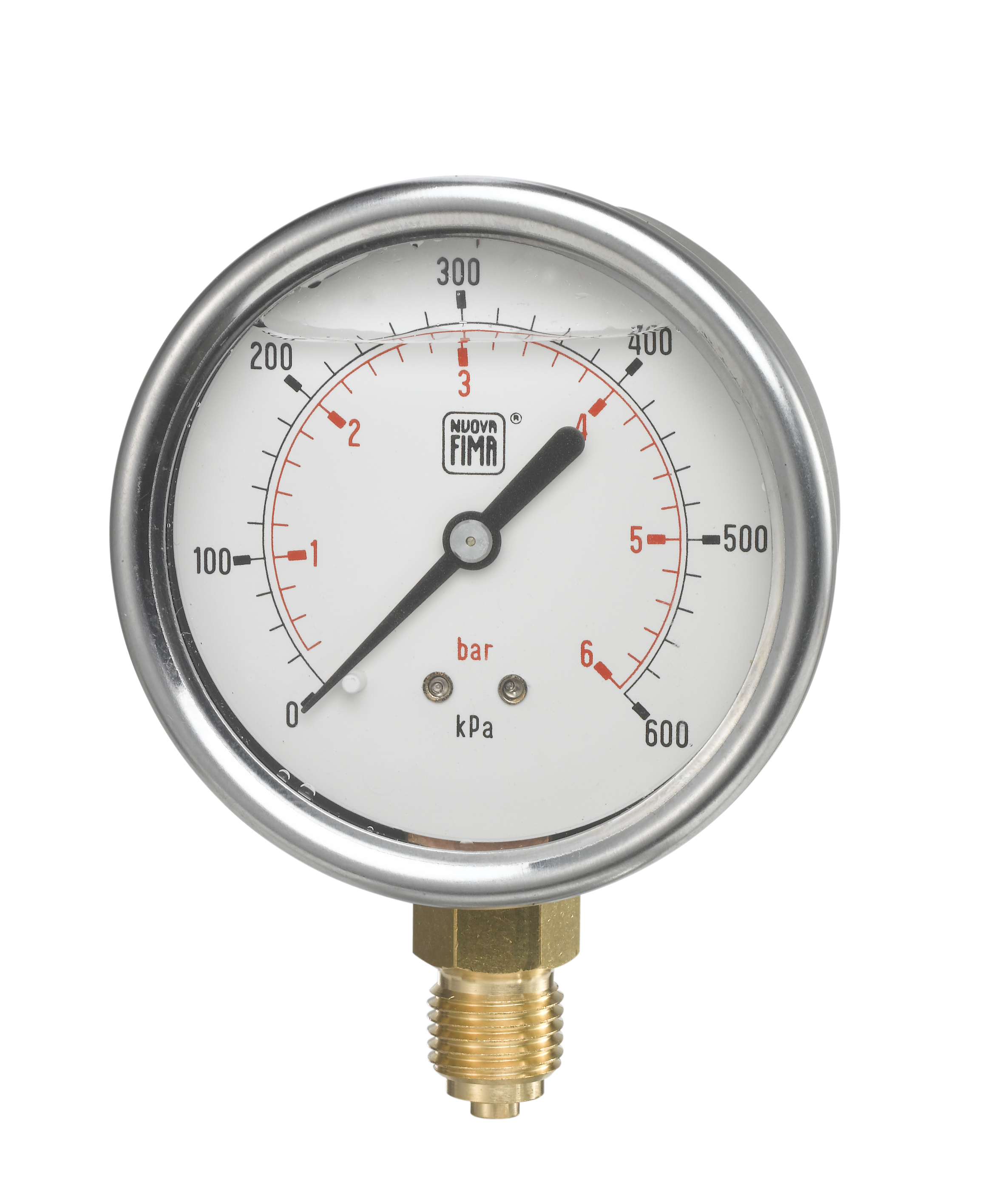 Beulco MGS10/3A Tryckmätare Ø63mm 0-10 bar - Nedåtvänd Anslutning - RSK 5114055