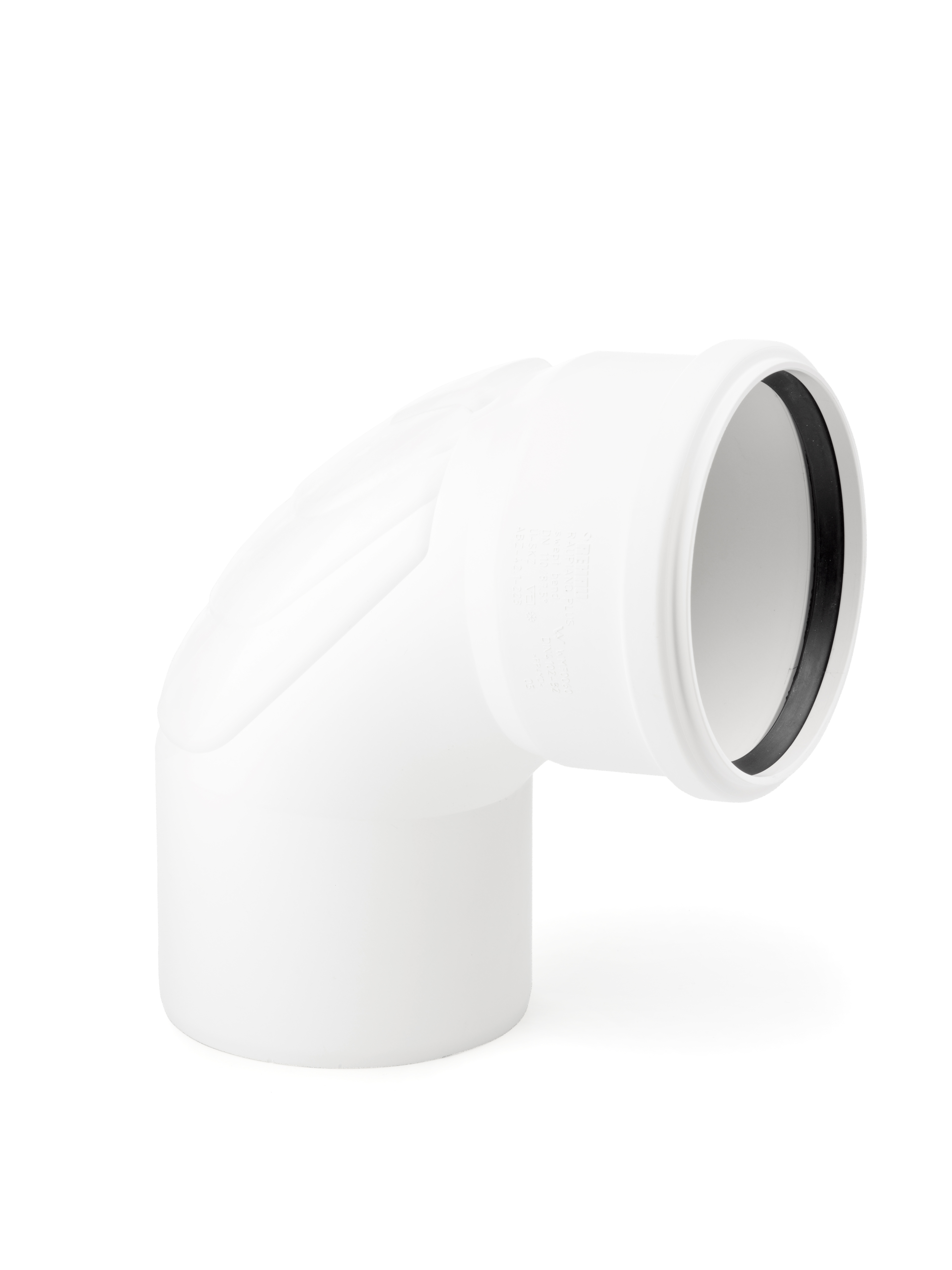 Rehau Raupiano PP Böj 110x30° - Polypropylen, Tyst Avloppsböj för 110mm Rör - RSK 2829837