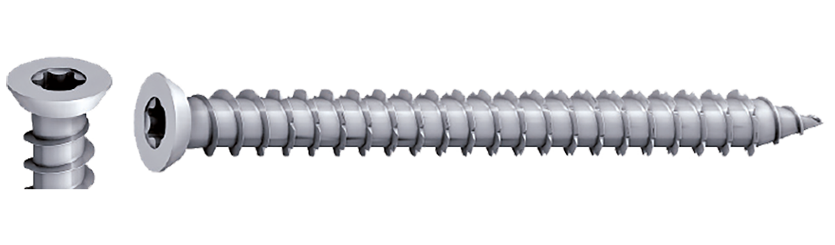RA-P 7,5x60 Betongskruv i Kolstål - 100 st, Zinkbelagd