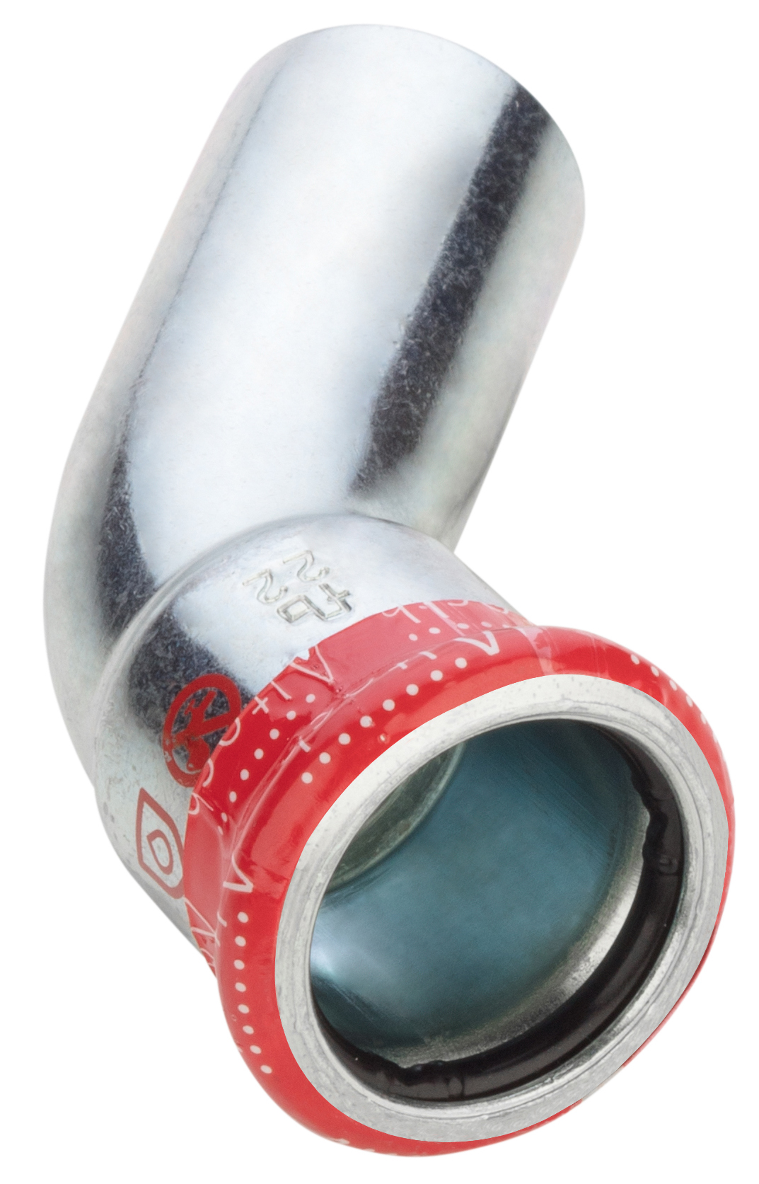 Altech Press M-profil Böj 45° 22mm Elförzinkad - 1 Muff, EPDM O-ring, Läckageindikering - RSK 1542394