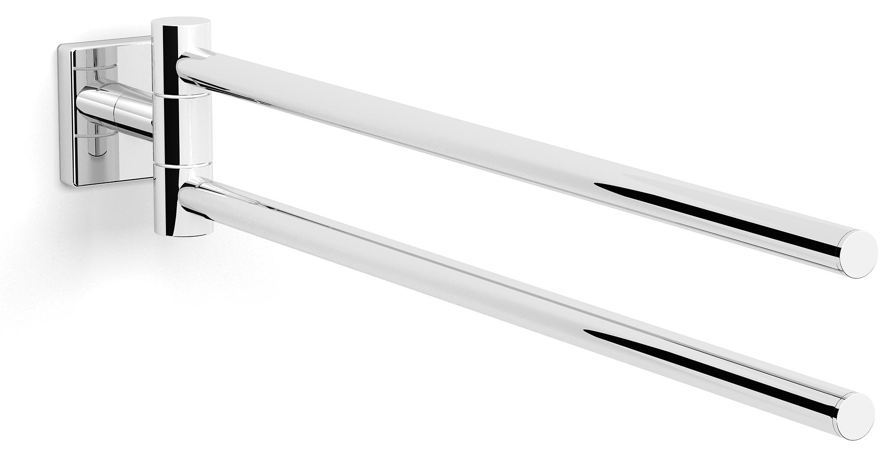 Alterna S-Line Handduksstång Svängbar - Förkromad Mässing, 450mm Bredd - RSK 8740080