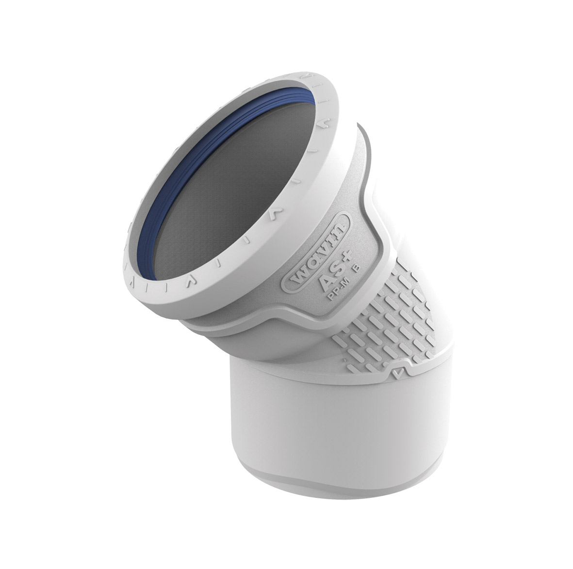 AS+ Böj 110mm 45° - Avloppsrör i Polypropylen - Tyst och SäkerAvledning - RSK 2749755