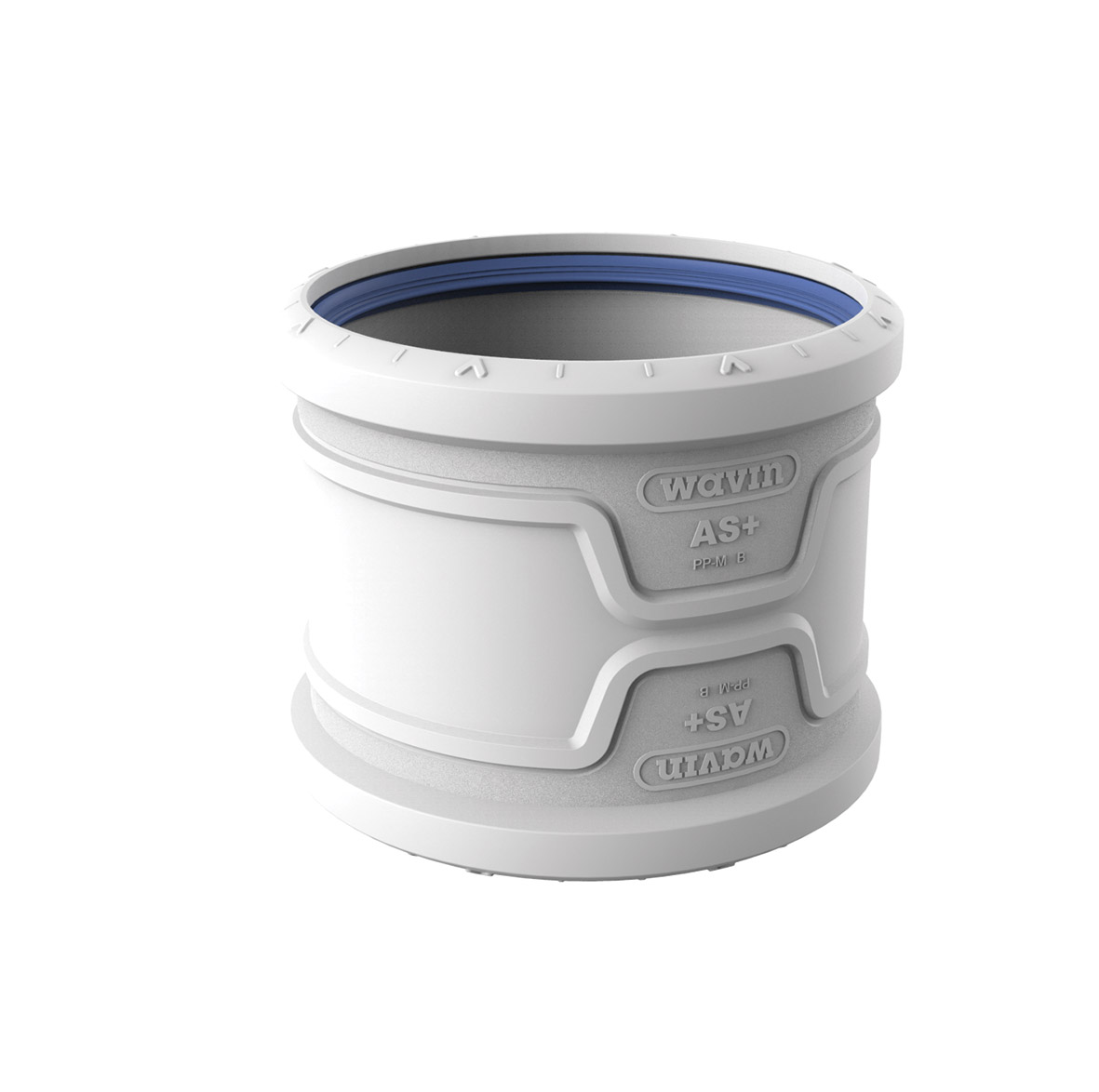 AS+ Dubbelmuff 75mm - För Säker Rörskarvning i Avloppssystem - RSK 2749820