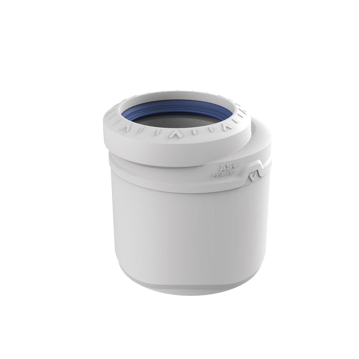 AS+ Reduktion Kort 75x50 - Förminskning för Avloppsrör - Kompakt Design 81mm - RSK 2749887