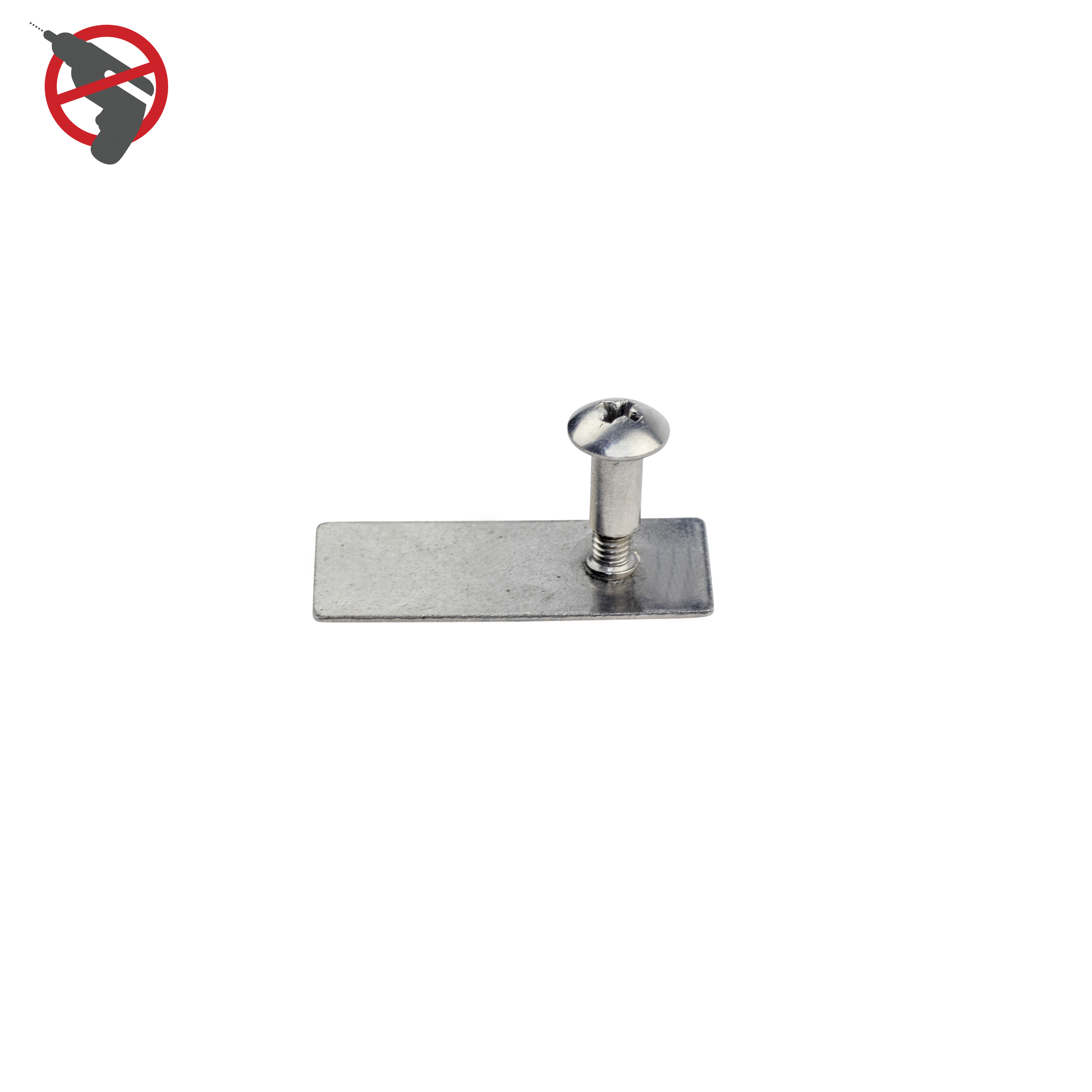 Design4Bath Limplattor Borrfritt Montage - Enkla Rörklammer Rostfri, 10-pack - RSK 8740115