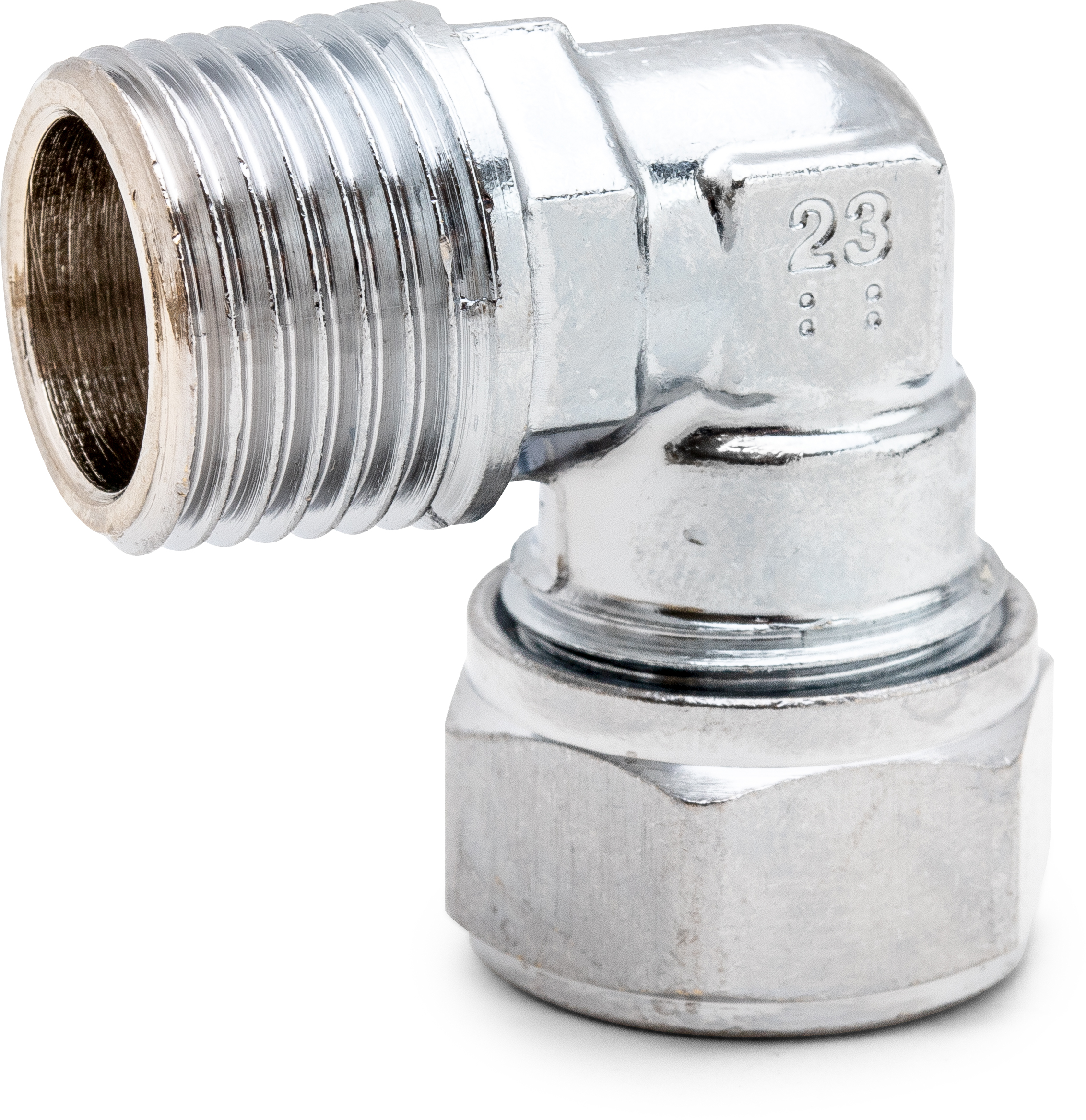 Altech Vinkelkoppling 12x R15 Klämring - Förkromad DZR-Mässing, Utvändig Gänga - RSK 1966458