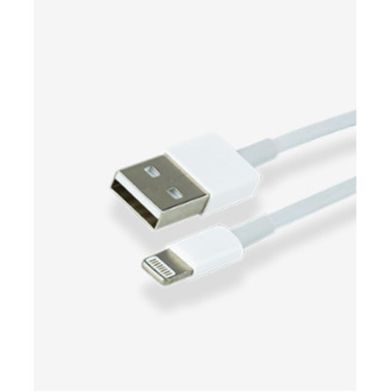 GREENMOUSE Laddkabel USB till Lightning 1m Vit - Snabbladdning för iPhone/iPad - RSK 335076