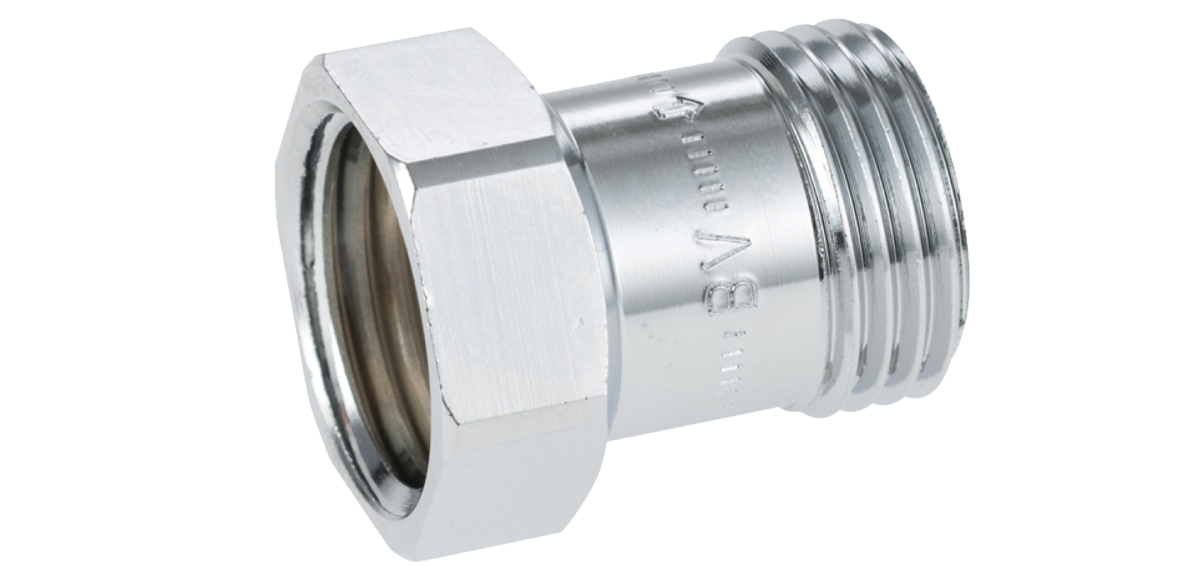 Backventil G1/2i - G1/2u, typgodkänd, förkromad, FM Mattsson AB