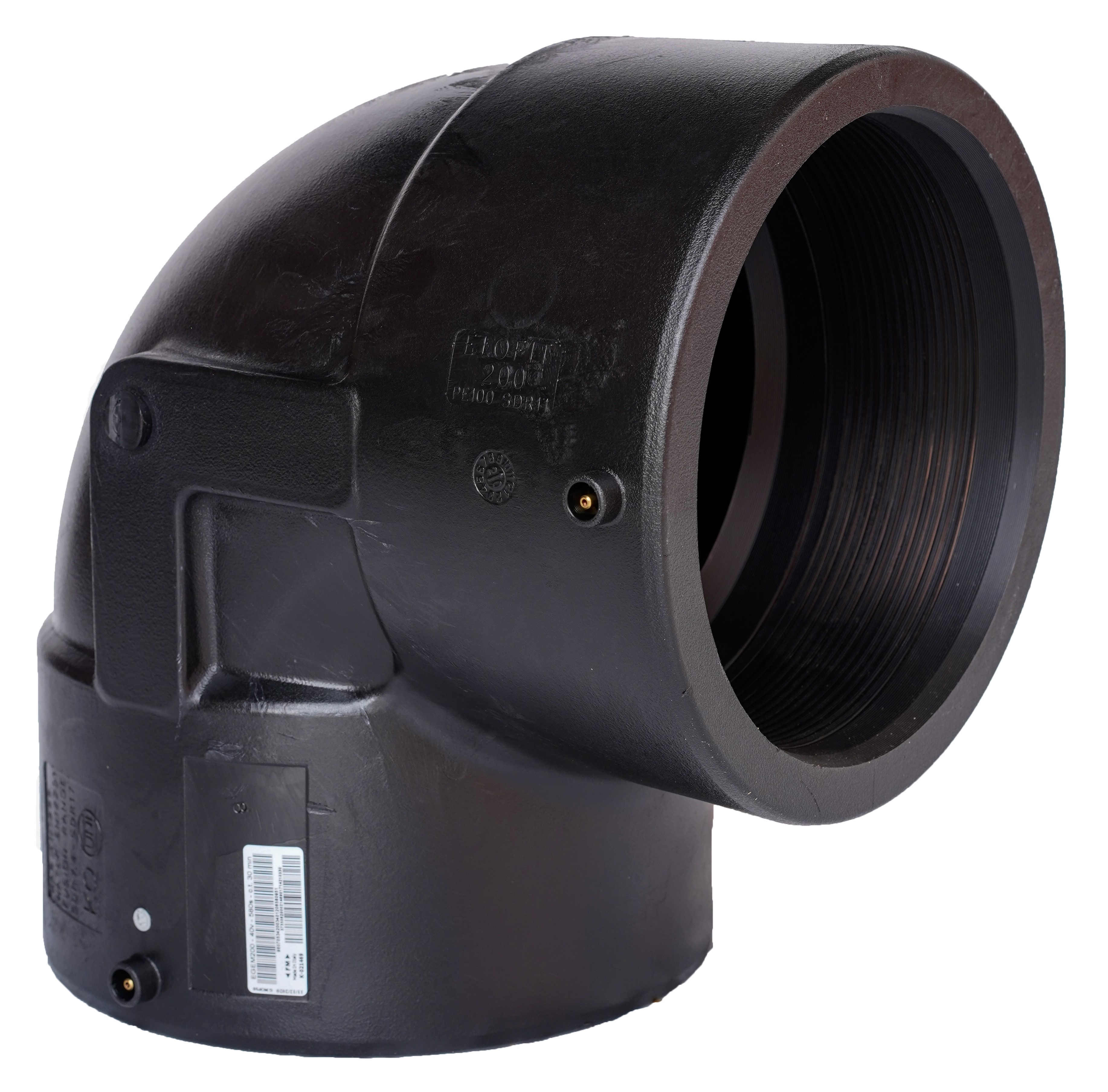 Elofit EGEM Elsvetsböj d90mm 90° - För PE-rör SDR 7.4-17.6, Nordic Poly Mark Godkänd - RSK 2428065