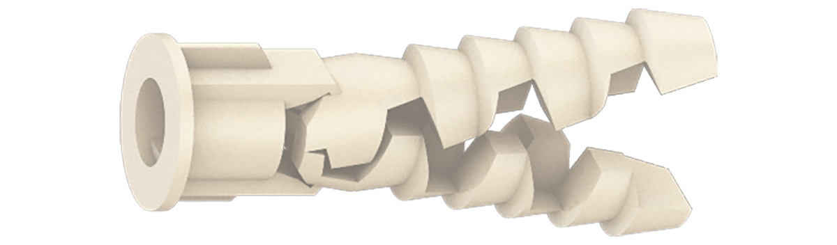 Universalplugg Gripper 5 - Vit Plast, 100 st fp, Ejot Sverige AB