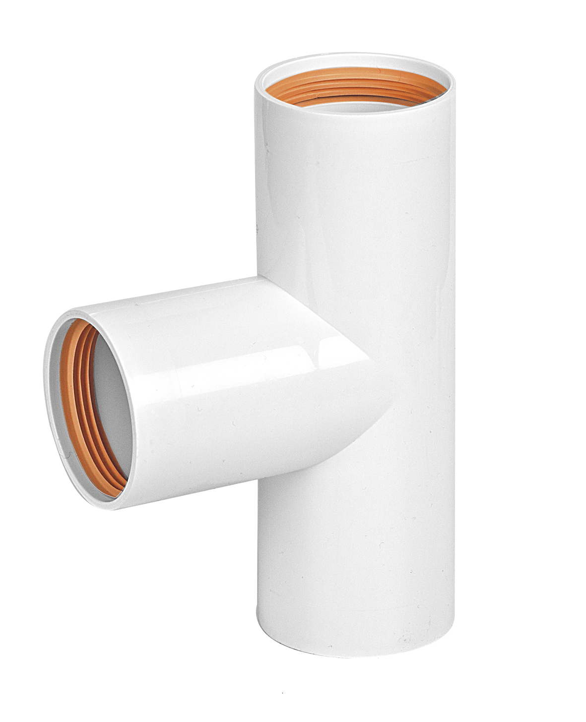 Faluplast PP T-rör Vit 40mm - Godkänd för Inbyggnad, Polypropen - RSK 2316120