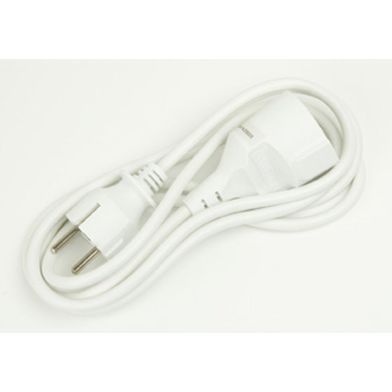 NOVIPRO Skarvsladd 3x1,5mm² Vit 3m - H05VV-F Med Kabelhållare För Inomhusbruk - RSK 330332