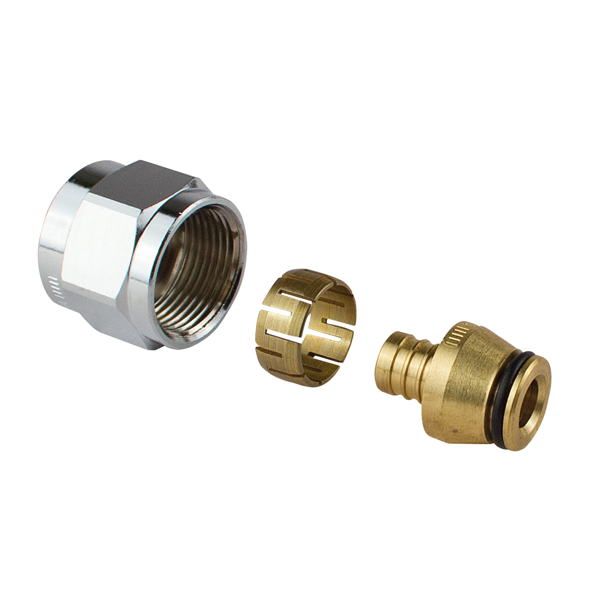 Uponor FPL-X kopplingsset förnicklad PEX DR 15x2,5-M22FT