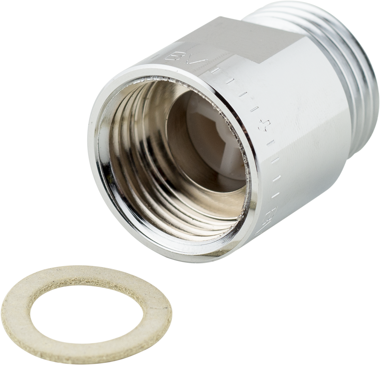 Backventil G1/2i förkromad med packning, typgodkänd - FM Mattsson S600076