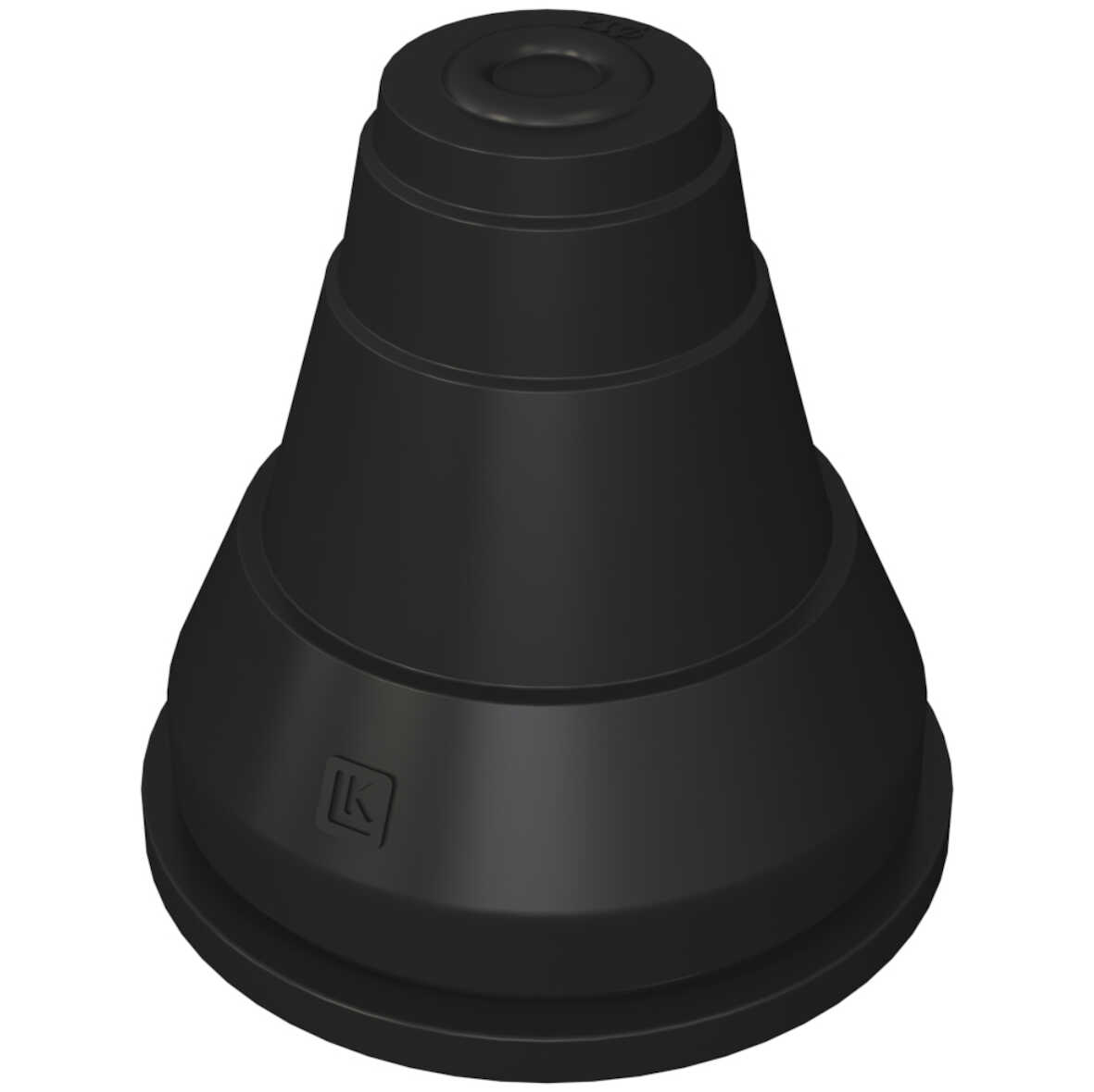 Skåpgenomföring UNI för rör 20-34 mm i LK Fördelarskåp, svart gummi