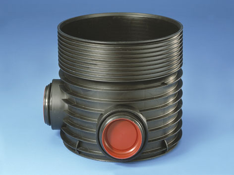 Wavin Tegra 600 Typ 1 Tillsynsbrunn 90° Ultra 250 - För Komplett Avloppskontroll 72x72x70cm - RSK 2357848