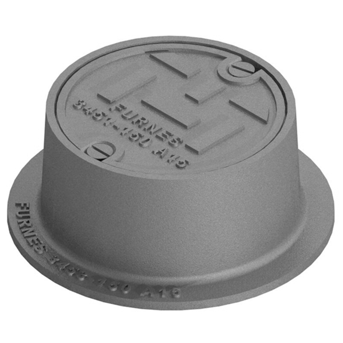 Furnes Jernstöperi Lätta Ram med Lock Ø150mm - För Lättbetäckning Marknivå - RSK 7015184