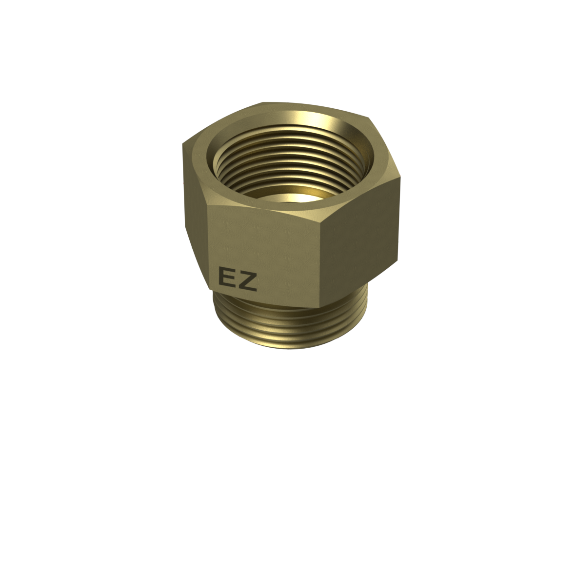 Ezze Metallnippel Inv/Utv G15 Gjutgods Gul - För Gassystem och Industrirör - RSK 1986926