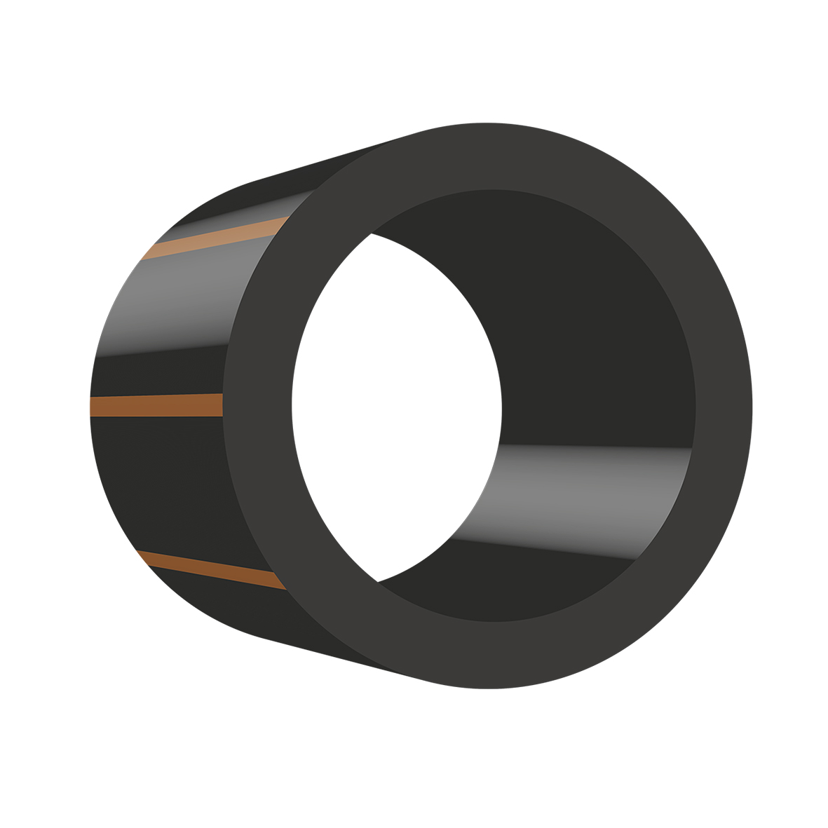 Wavin PE100 RC Tryckrör SDR11 Ø40mm Brunstrimmig - 50m Rulle, Hög Slagtålighet - RSK 2522159