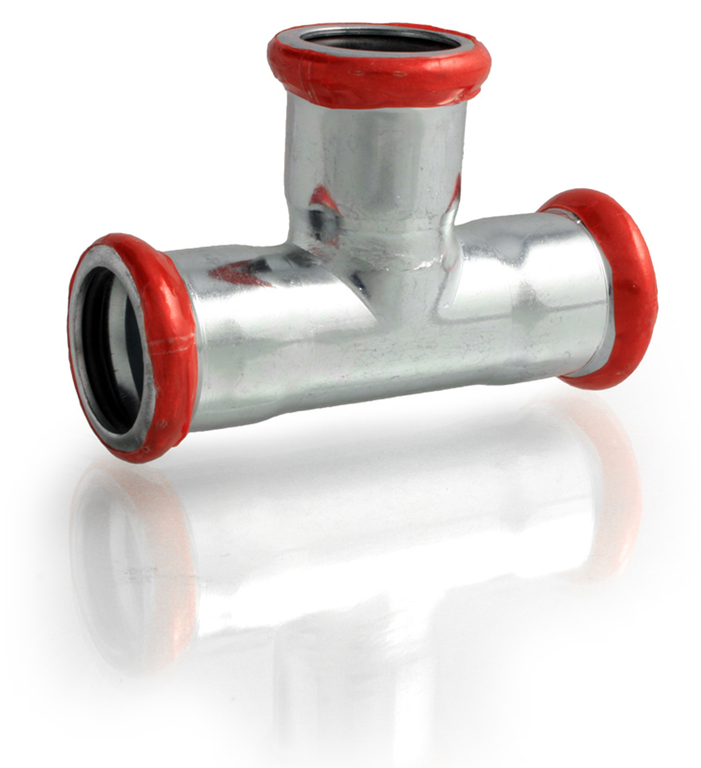 A-Collection A-press EF T-rör 35mm Elförzinkat - M-profil med Pressanslutning - RSK 1555389